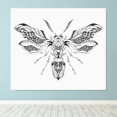 ビーワスプタトゥー6 キャンバスプリント (インサイチュ (ウッドフロア))