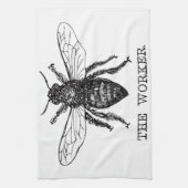 ビーワーカーハニーブラック(昆虫)マルハナバチ キッチンタオル (縦)