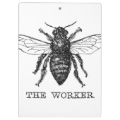 ビーワーカーハニーブラック（昆虫）マルハナバチ クリップボード (裏面)