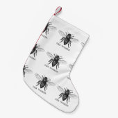 ビーワーカーハニーブラック（昆虫）マルハナバチ スモールクリスマスストッキング (正面 (吊り時))