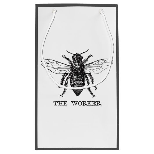 ビーワーカーハニーブラック（昆虫）マルハナバチ スモールペーパーバッグ (裏面)