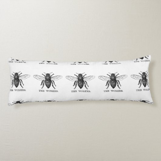 ビーワーカーハニーブラック（昆虫）マルハナバチ ボディピロー (裏面)