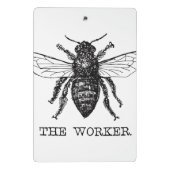 ビーワーカーハニーブラック（昆虫）マルハナバチ ミニクリップボード (裏面)