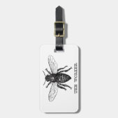 ビーワーカーハニーブラック(昆虫)マルハナバチ ラゲッジタグ (正面縦)
