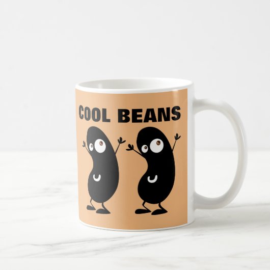 ビーンズカッコいいコーおもしろいヒマグ コーヒーマグカップ (右)