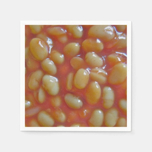 ビーンズ焼いたナプキン スタンダードカクテルナプキン (正面)
