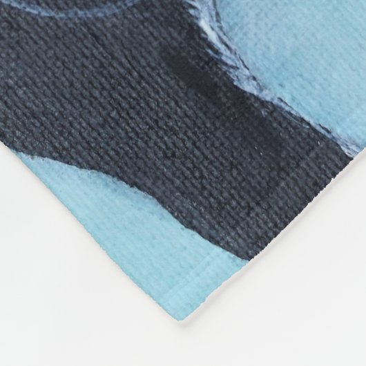 ビーンズ・ザ・ボストンテリア絵画ズの フリースブランケット (角)