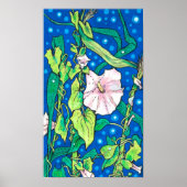 ビーンドウィードリードサマーワイルドフラワー絵画ズフローラ ポスター (正面)