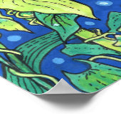 ビーンドウィードリードサマーワイルドフラワー絵画ズフローラ ポスター (角)