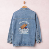 ビーンバッグトスコーンホールジョークこれは私の幸運な心 デニムジャケット (ハンガー)