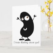 ビーン恋しく思ズ・ユー カード (黄色い花)