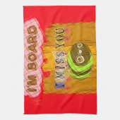 ビー予測できなアートプリント キッチンタオル (縦)