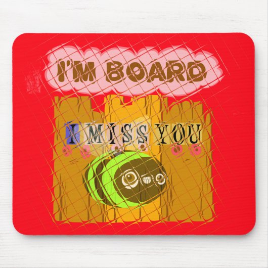 ビー予測できなアートプリント マウスパッド (正面)