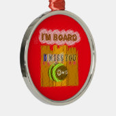 ビー予測できなアートプリント メタルオーナメント (右)