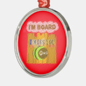 ビー予測できなアートプリント メタルオーナメント (左)