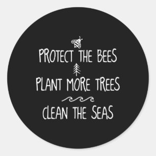 ビー保護ツは海を浄化するより多くの木を植える ラウンドシール