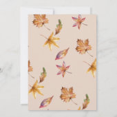 ビー信じリーit女の子テディ秋誕生日パーティー 招待状 (裏面)