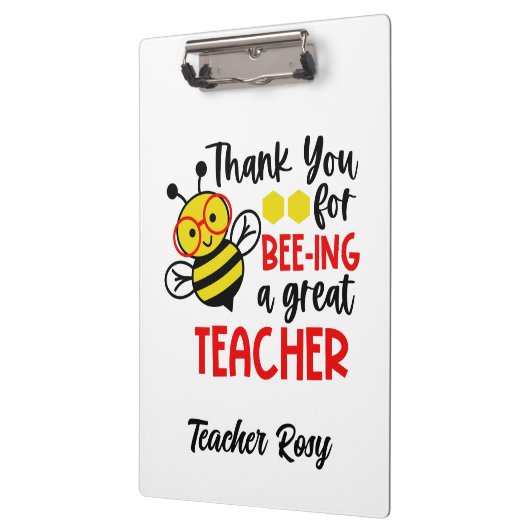 ビー先生評価クリッパーソナライズされたプボード クリップボード (左)