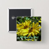 ビー出来るだけ！ 缶バッジ (正面&裏面)