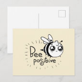 ビー前向きおもしろい漫画 ポストカード (正面/裏面)