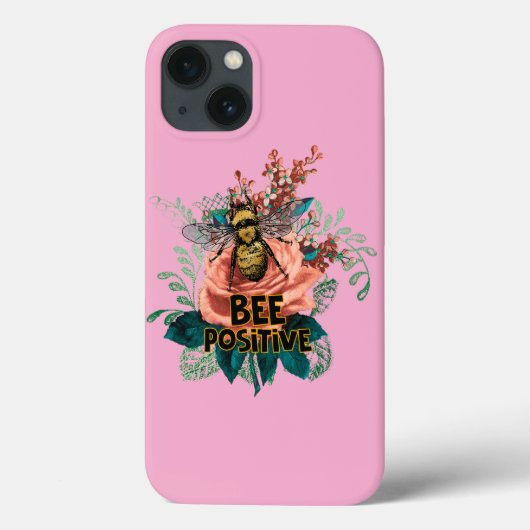 ビー前向きフローラVibesドロウストリングバッグ Case-Mate iPhoneケース (裏面)