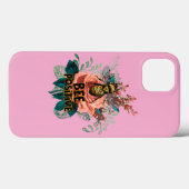 ビー前向きフローラVibesドロウストリングバッグ Case-Mate iPhoneケース (裏面 (横))