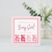 ビー名門私立校風のリースイートグミベアバレンタインカード (スタンド正面)