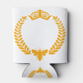 ビー女王。ビーとクラウン付きローレル 缶クーラー (裏面)