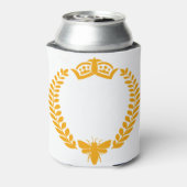 ビー女王。ビーとクラウン付きローレル 缶クーラー (缶裏面)