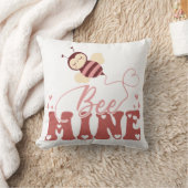 ビー峰かわいいバレンタインデービー クッション (ブランケット)