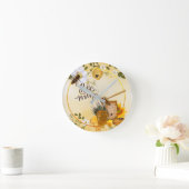 「ビー峰」かわいいビーおもしろいバレンタイン ラウンド壁時計 (ホーム)