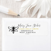 ビー差出人住所ラベルパープル ラベル (インサイチュ)