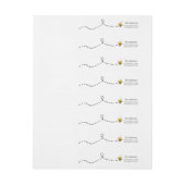 ビー差出人住所ラベル ラップアラウンドラベル (シート)