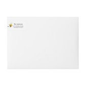 ビー差出人住所ラベル ラップアラウンドラベル (正面)