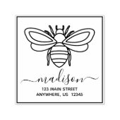 ビー差出人住所自己インクスタンプ セルフインキングスタンプ (デザイン)