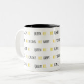 ビー引用文ズカイトコーヒーマグ ツートーンマグカップ (正面左)