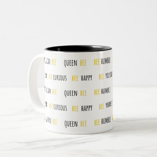 ビー引用文ズカイトコーヒーマグ ツートーンマグカップ (正面左)