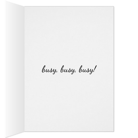 ビー忙しカード (内側 (右))