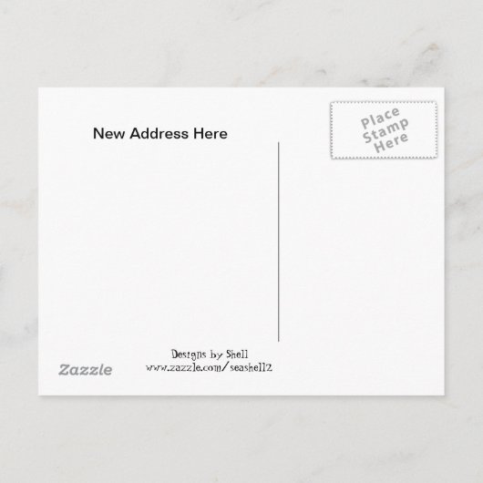 ビー忙しズ引っ越しました 案内ポストカード (裏面)