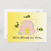 ビー忙しズ引っ越しました 案内ポストカード (正面/裏面)