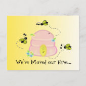 ビー忙しズ引っ越しました 案内ポストカード (正面)