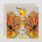 ビー忙しズ・ノーテカード サンキューカード (正面/裏面)