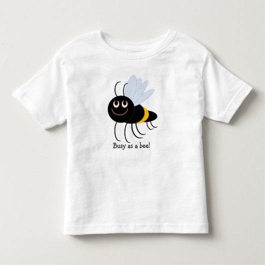 ビー忙しズ・バズのAboutBeesコットンの幼児用Tシャツとして トドラーTシャツ (正面)