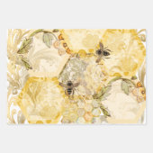 ビー忙しツ包装紙フラットシートセット3 ラッピングペーパーシート (正面)