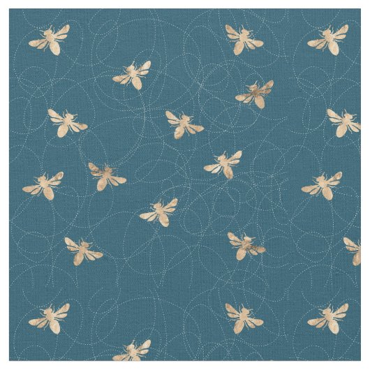 ビー忙しツ型デザイン ファブリック (クローズアップ)