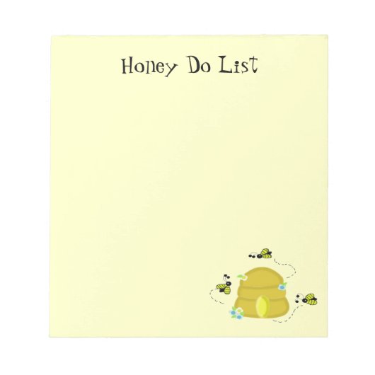 ビー忙しツ・ハニー一覧 ノートパッド (正面)