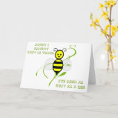 ビー忙しトのように カード (黄色い花)