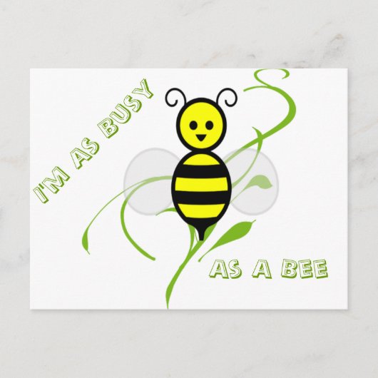 ビー忙しトのように ポストカード (正面)