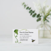 ビー忙しママのカスタム写真Playdateカードを呼び出し コーリングカード (スタンド正面)