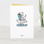 ビー忙し懸命おめでとう カード (裏面)